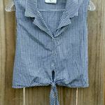 ICE black and white gingham crop top Size M Photo 4