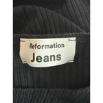Reformation Jeans Black Maly Ribbed Knit Dress Ruched LBD Size S Photo 7