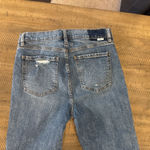 Daze Shy Girl High Rise Crop Flare Jeans Size: 28 Waist Blue Photo 4