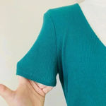 Free People  Beach Wrap Green Dress Size Medium NWOT Photo 2