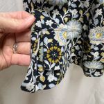 J.Jill  floral V-neck Pima cotton long sleeve top women’s M Photo 3