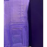 Vera Bradley Retired Floral Quilted Cotton Trifold Wallet Navy Purple Lining EUC Photo 5