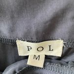 POL  Wide Leg Pants with Lace Trim - Black Photo 6