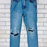 Madewell The Perfect Vintage Destroyed Knee Jeans in Cooper Wash Size 25 Photo 2