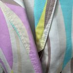 Escada Sport Blazer Jacket Women 12 Multicolor Abstract Pockets Maximalist Retro Pink Photo 7