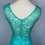 Handmade Mint Green Blue Lace Chiffon Short Mini A Photo 9