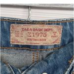 ZARA Z1975 Heritage Denim A Line Button Front Midi Skirt Women's Size XS Photo 2