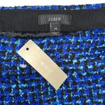 J.Crew NWT Sz 14 Blue & Black Tweed Acrylic/Wool Blend Postage Stamp Mini Skirt Photo 3