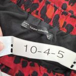 ZARA Trafaluc Skirt Womens XS Red Black Leopard Print Ruffle Wrap Mini Animal Photo 2