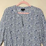 Jones New York  Lightweight Rayon Floral Long-Sleeve V-Neck Blouse, 1X Photo 2