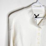 Marissa Webb Arie ribbed cashmere blend Henley sweater in cream size S White Photo 5