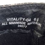 Bamboo  Vitality Snakeskin Ankle Boots Booties Black Gray 6.5 Chunky Animal Print Photo 2