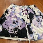 Tahari  women’s purple flower cotton skirt size 12 Photo 3
