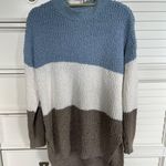 🔴 Oversized Bulk Colored Sweater Blue Size L Photo 1