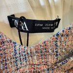 ZARA Tweed Plaid Crop Top Size Medium NWOT Photo 1