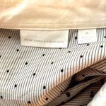 New York & Co. .|| Black/white striped dot collared button down long sleeve top Photo 9
