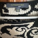 Catherine Malandrino  Black and White Crew Neck Sweater Photo 1