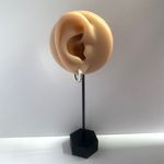 Small Hoop Earrings for Men Women Streetwear Hip Hop Unisex Style Silver Photo 5