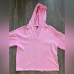 Old Navy  Sporty Neon Pink‎ Hooded V-Neck Sweatshirt Size Small Photo 1