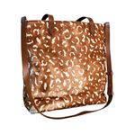 Madewell  The Medium‎ Transport Tote Printed Calf Hair Edition Pecan M6314 Bag Photo 2