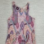 Altar'd State  Smocked Maxi Dress Womens‎ Large Pink Floral Boho Flowy Nap Style Photo 13