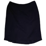 Ann Taylor Womens Petites Skirt Size 8P Black Lined 30" Waist 21.5" Length Photo 0