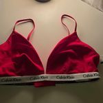 Calvin Klein Sports Bra Bralette Red Photo 0