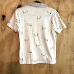 Liz Claiborne Liz Golf by Cotton Polo Shirt Palm Tree Golf Print Size M Photo 1