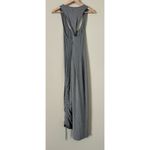 Sweaty Betty  Weekend Twist-Back Dress Gray Long Midi Adjustable Medium Ribbed Photo 8