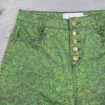 HOUSE OF SUNNY London Fields Jessie High Waisted Button Fly Straight Leg Jeans 4 Green Photo 6