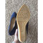 Eric Michael  Navy Blue Suede Leather TEVA Wedge Almond Toe Shoes Spain 38 7.5-8 Photo 15