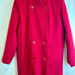 Pendleton  OF Boston women 82%  VTG Red peacoat U S A. Photo 0