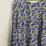 Old Navy Yellow and Blue Floral Shift Dress Photo 1