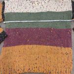 JODIFL  Knit Sweater Women’s Oversized Small Yellow Cream Colorblock Fall Cozy Photo 5