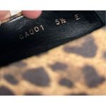 Good American  Pumps Size 5.5E Leather Pointed Toe Leopard Print Slip On Heels Photo 9