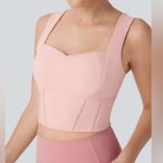 Halara  Sweetheart Neck Cropped Yoga Sports Top Photo 0