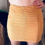 Free People Corduroy Mini Skirt - Yellow - 0 Photo 1