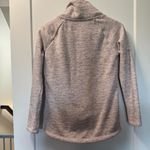 Athleta Tan Space Dye Faux Wrap Front Funnel Mock Neck Sweatshirt Heavy XXS Photo 3