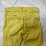MOTHER The Looker Crop Womens Yellow Jeans Blinding Light Size 26x29Made in USA Photo 6