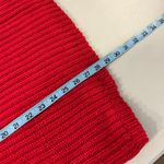 DKNY Vintage Y2K Red 100% Cotton Chunky Knit Tunic Tank Vest Top Size Large Photo 7