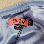 Chi Chi London  Womens Marlie Dress Size 8 Blue Off-shoulder Cocktail NEW Photo 3