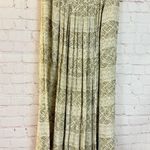 Jones New York Vintage Pleated Maxi Skirt Geometric Print Beige Size 4 Photo 0
