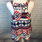 Xhilaration  Red White & Blue Aztec Print Tank Top-Medium Photo 1