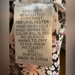 Umgee  linen cotton blend tee floral ruffle sleeve and bottom Photo 5