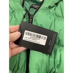 Pretty Little Thing PrettyLittleThings Puffer Jacket Womens XL Green Cropped Hooded Petite Bubbl NWT Photo 2