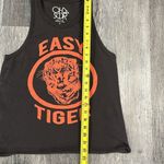 Chaser designer “easy tiger” racer back charcoal orange tank - S Photo 5
