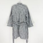 Parachute Unisex Turkish Cotton Waffle Knit Robe in Grey Size Medium Gray Photo 8