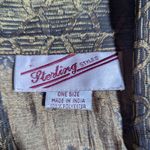 Vtg Y2K Sterling Styles Gold Bronze Mixed Metallic Fabric Light Jacket OS L Size L Photo 2