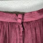 Jenny Yoo Tulle Maxi Skirt Womens 4 Burgundy Wedding Whimsigoth Fairy Balletcore Photo 4