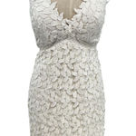 Bardot Lace Sheath Dress Crochet Sleeveless White Size US 6 Small Photo 0